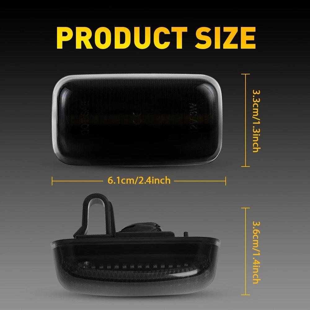 4X For 2015-23 Chevy Silverado 2500HD/3500HD Dually Bed LED Side Marker Light EA 6B93BC-57
