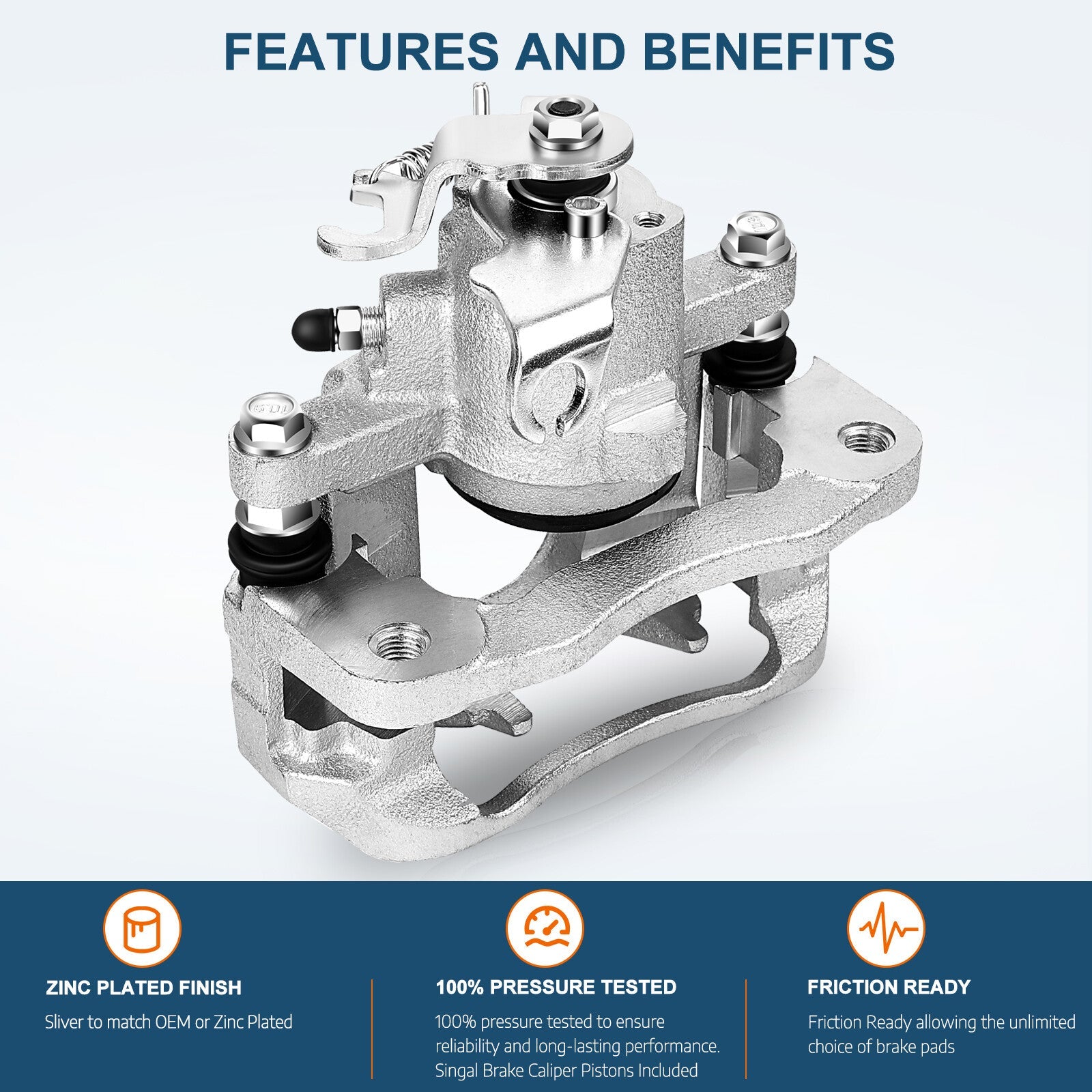 Rear Brake Calipers 2Pcs For 2008-2012 Chrysler Town & Country 2012 Ram C/V 6B93BC-57