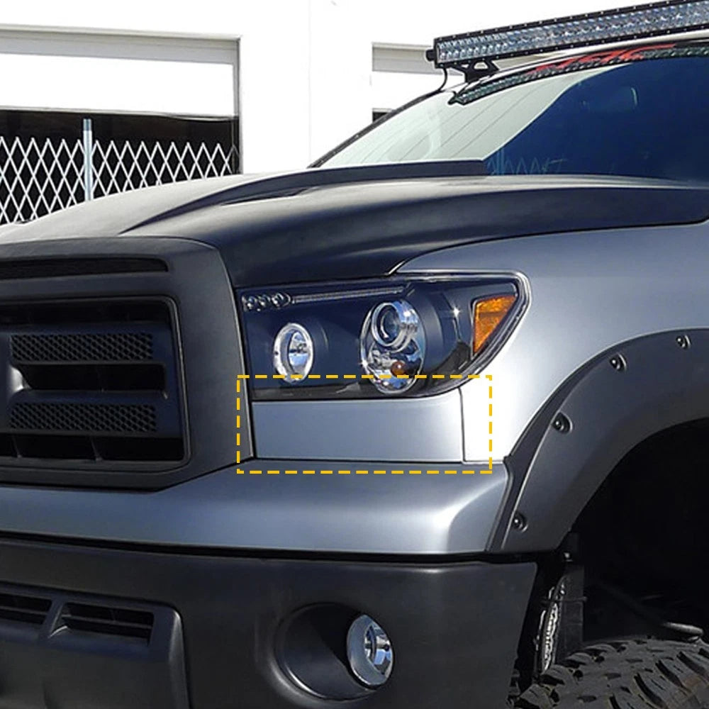 2x Headlight Molding Trim Lower Filler for Toyota 2007-2013 Tundra 08-12 Sequoia 6B93BC-57