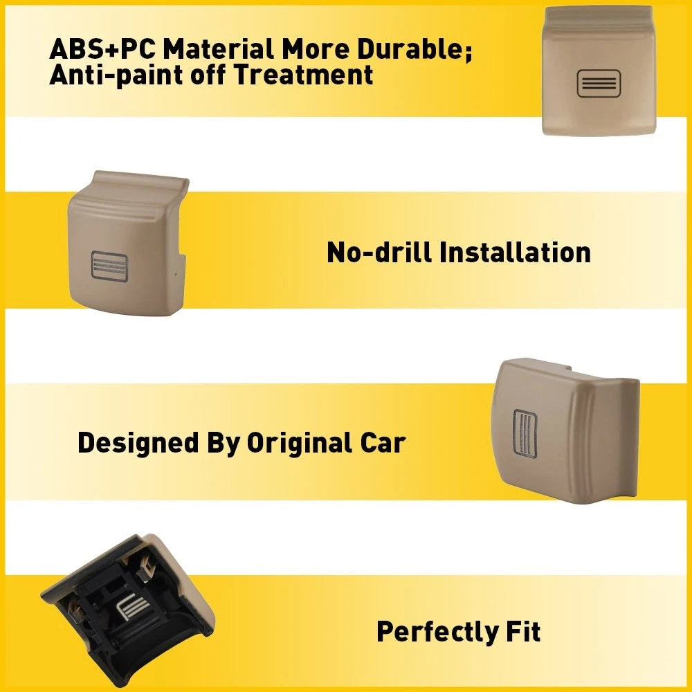 For W221 Mercedes S-Class 2005-13 Beige Sunroof Window Switch Button Cap Cover 6B93BC-57
