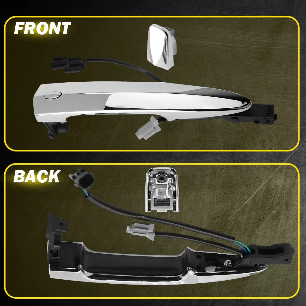 For 2009-2014 Nissan Murano Maxima Front Passenger Exterior Door Handle Chrome A 6B93BC-57