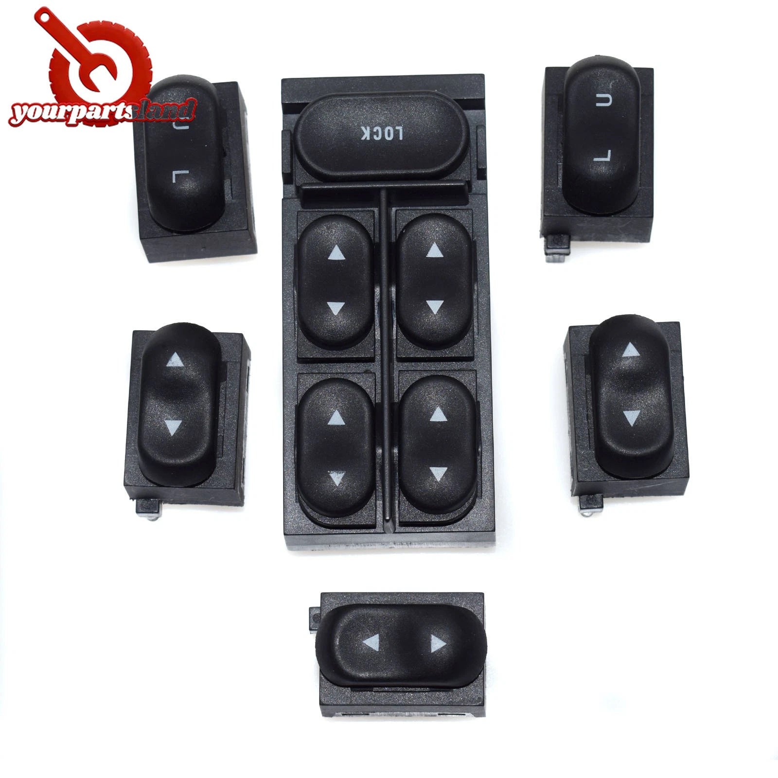 6X For 94-04 Ford Mustang Power Window & Door Lock Switch Left Right F4ZZ-14529 6B93BC-57