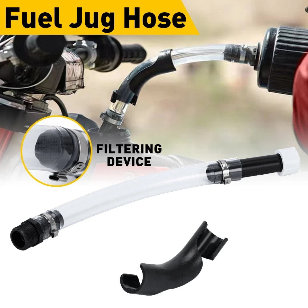 14" 5 Gallon Fuel Gas Jug Can VP Racing Deluxe Fuel Cap Filler w/ Hose Bender 6B93BC-57