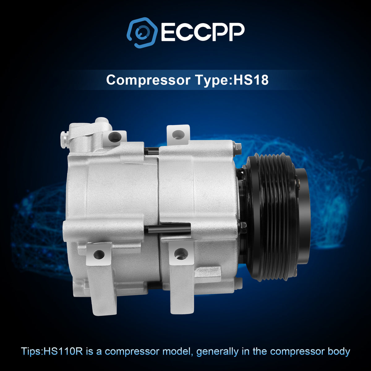 A/C AC Compressor For Kia Sedona 3.5L 2002 2003 2004 2005 10345931