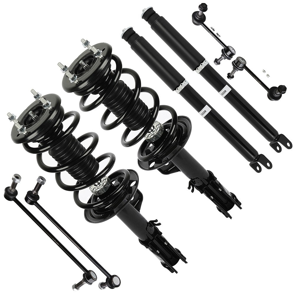 Front Struts Rear Shocks Sway Bars Kit For Ford Explorer 2013-2018 Coil Spring 6B93BC-57