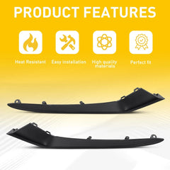 Front Upper Bumper Grille Molding Trim Black Left Right For Honda Civic 2025 EOA 6B93BC-57