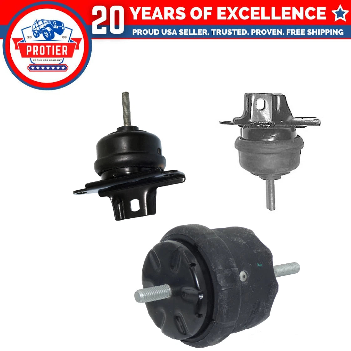 Motor & Trans Mount 3PCS Fit 00-05 Buick LeSabre/ 00-05 Pontiac Bonneville 3.8L 6B93BC-57