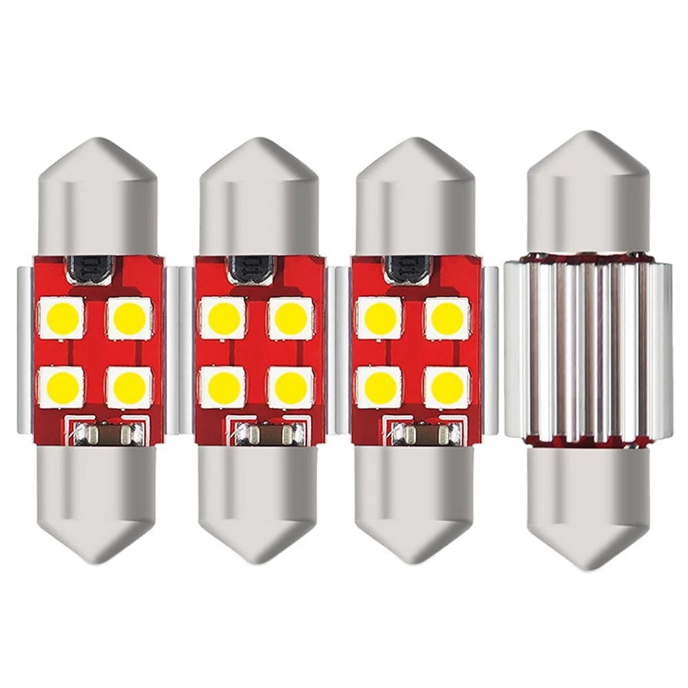 AUXITO 4X Dome Light DE3175 White 6000K Canbus LED Bulb for Toyota Camry 4Runner AUXITO