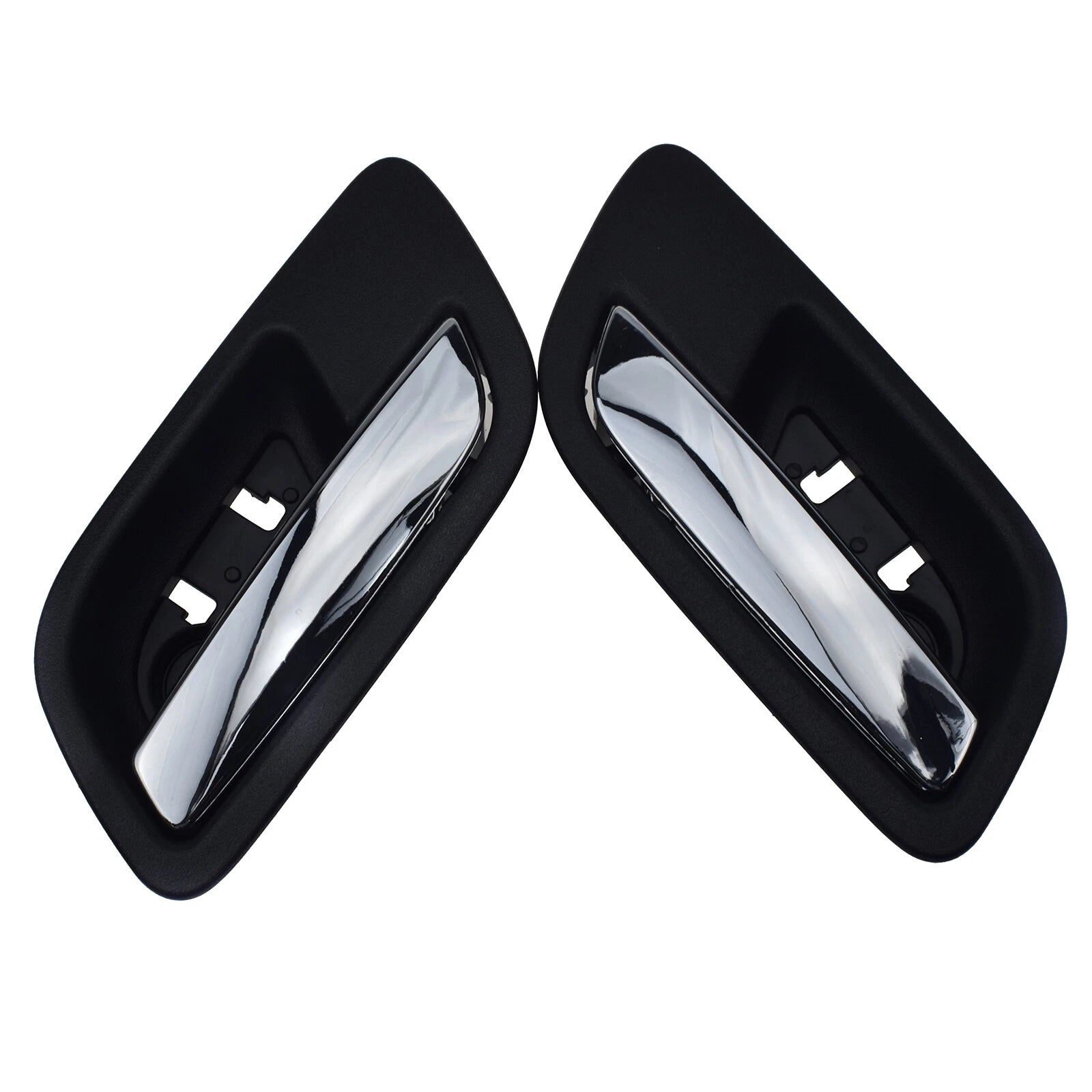 Rear Left Right Inside Door Handle Chrome Black for 2007-2013 Cadillac Escalade 6B93BC-57