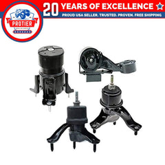 Fits 2004-2006 Toyota Sienna 3.3L 4WD, Engine Motor & Trans Mount Set 4PCS : 6B93BC-57