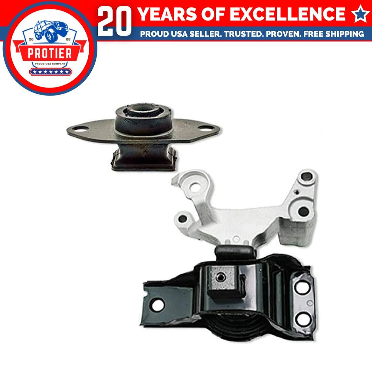 Fits 2007-2012 Nissan Sentra 2.0L MANUAL Front Right Motor & Trans Mount 2pc : 6B93BC-57