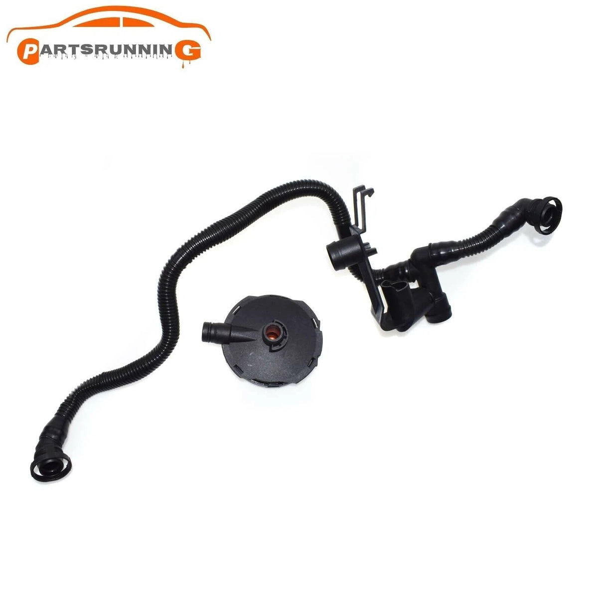 2PCS Crankcase Vent Valve &Breather PCV Hose for Audi A4 A6 06C103217H 06C103245 6B93BC-57