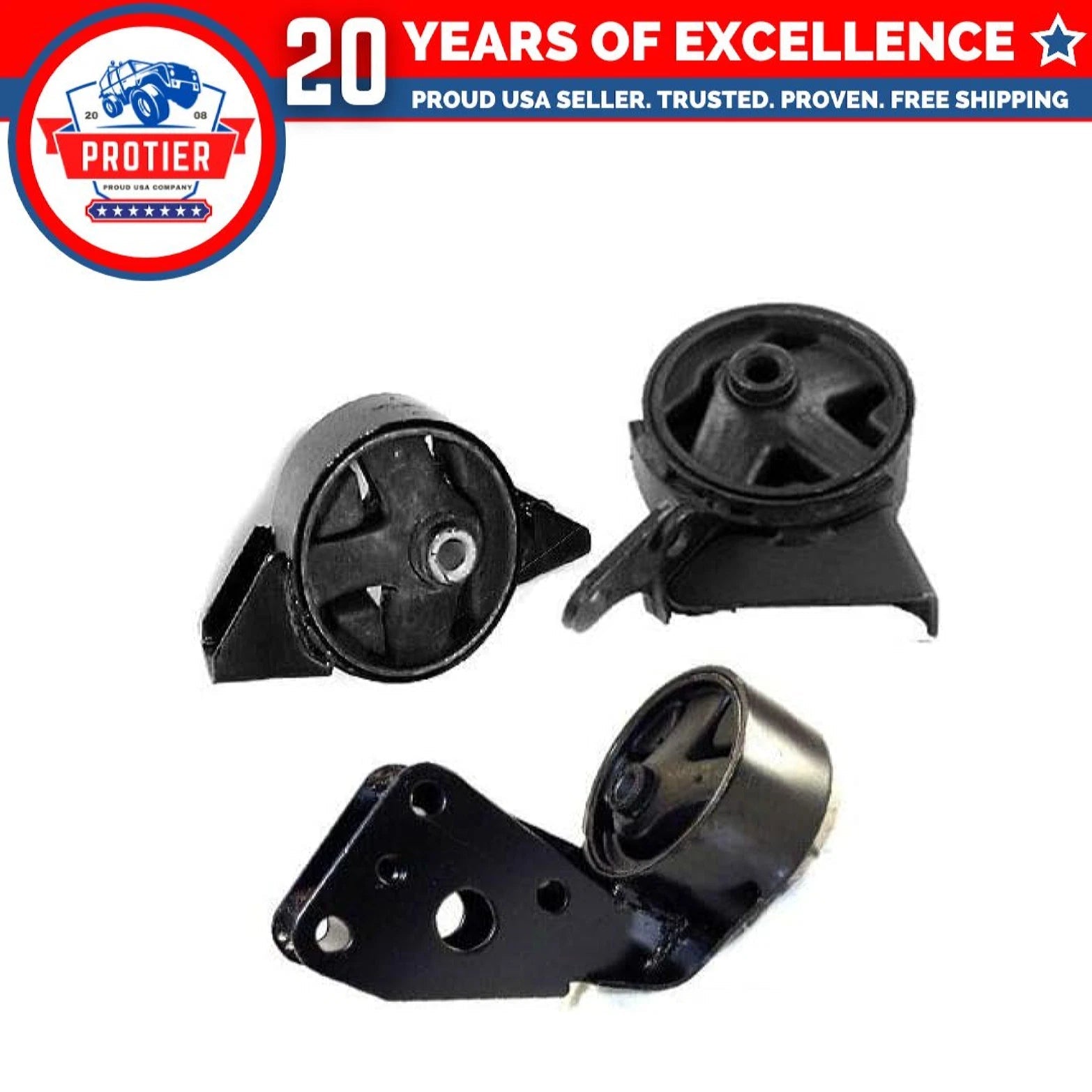 Fits 1991-1994 Nissan Sentra 1.6L Motor & Trans Mount Set for 4Speed AUTO Trans 6B93BC-57