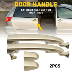 2PC For 2004-10 Toyota Sienna Rear Door Handle Left Right Side Outside Exterior 6B93BC-57