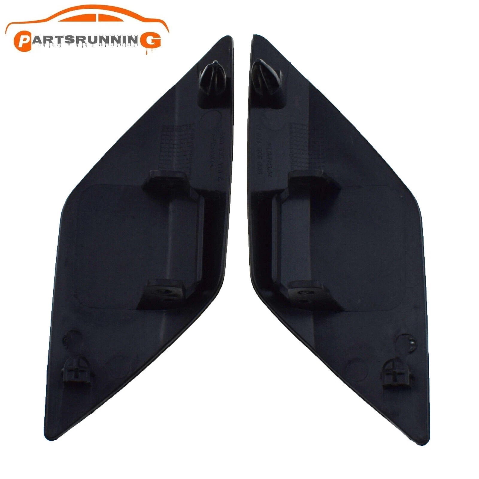2PCS Front Bumper Headlight Washer Nozzle Cover Cap For VW Golf 6 R20 MK6 09-13 6B93BC-57