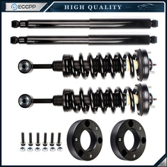 2" Front Leveling Kit & Front Struts Coil Spring & Rear Shocks For Ford F-150