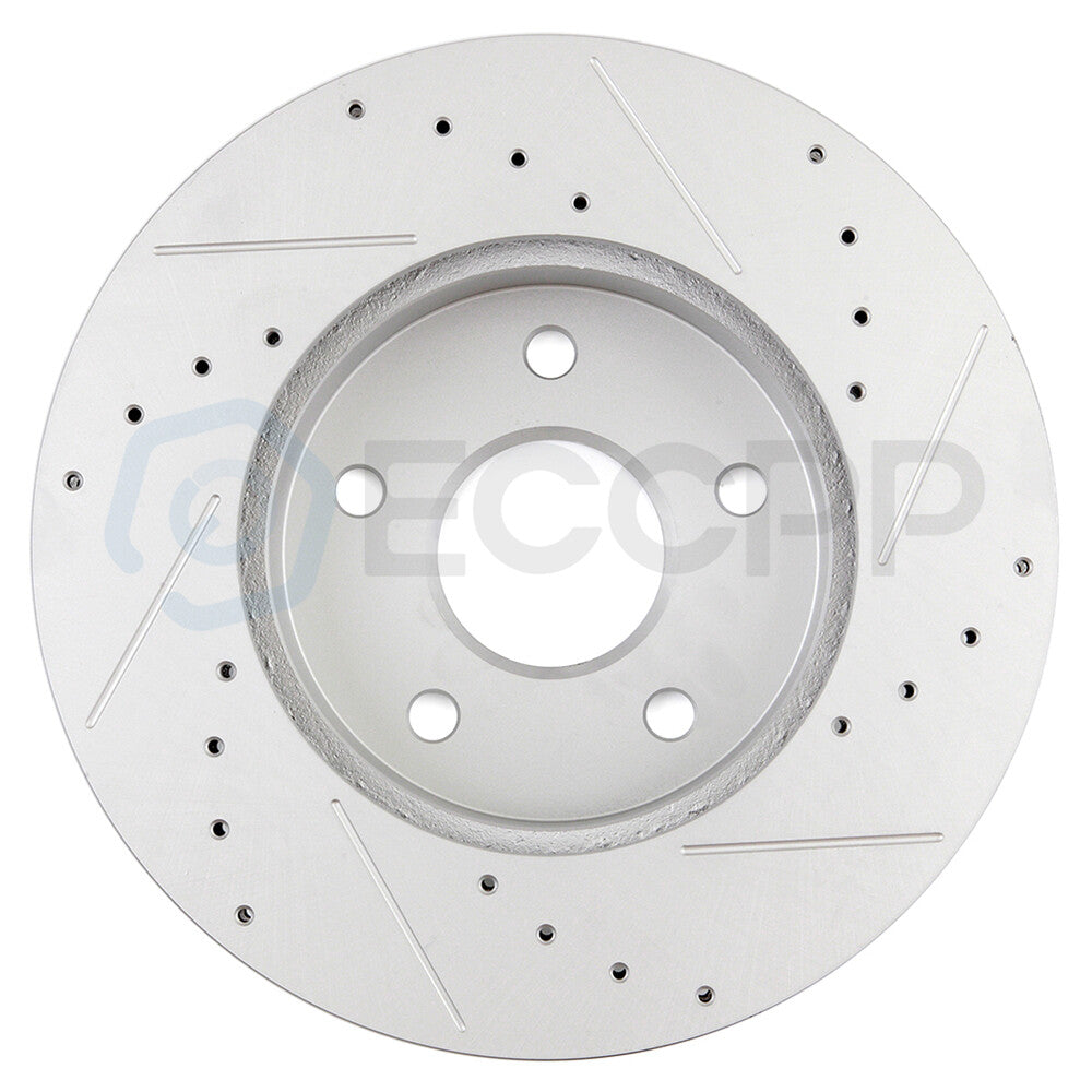 Front Brake Rotors And Ceramic Pads For 1999-2004 Jeep Grand Cherokee 4.0/4.7L 6B93BC-57