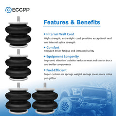 4Pcs W21-760-6401 Air Suspension Bag Spring For Ride Rite 2299 2550 6B93BC-57