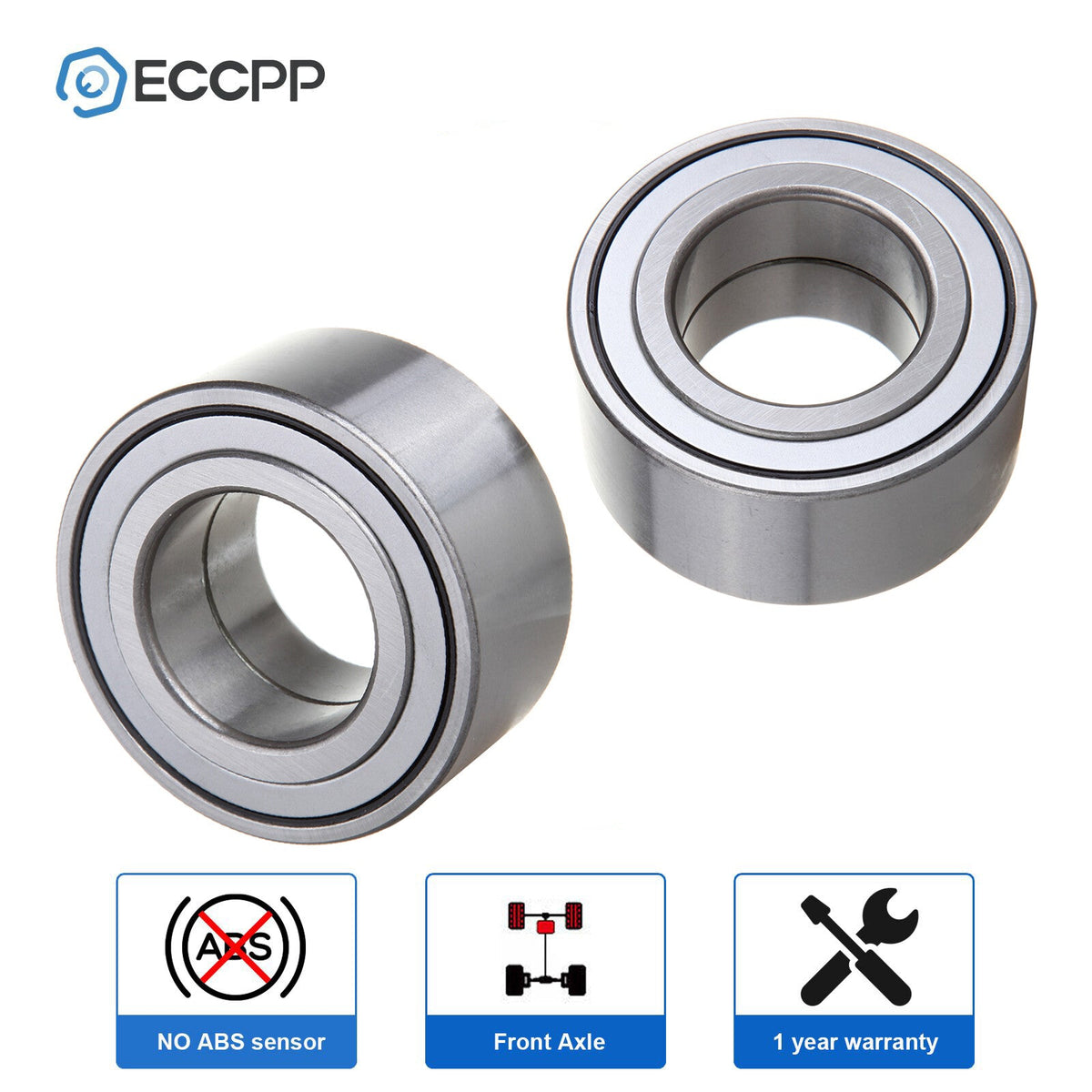 2Pcs Wheel Bearings Front For Hyundai Sonata Santa Fe Tucson Kia Optima Sportage 6B93BC-57