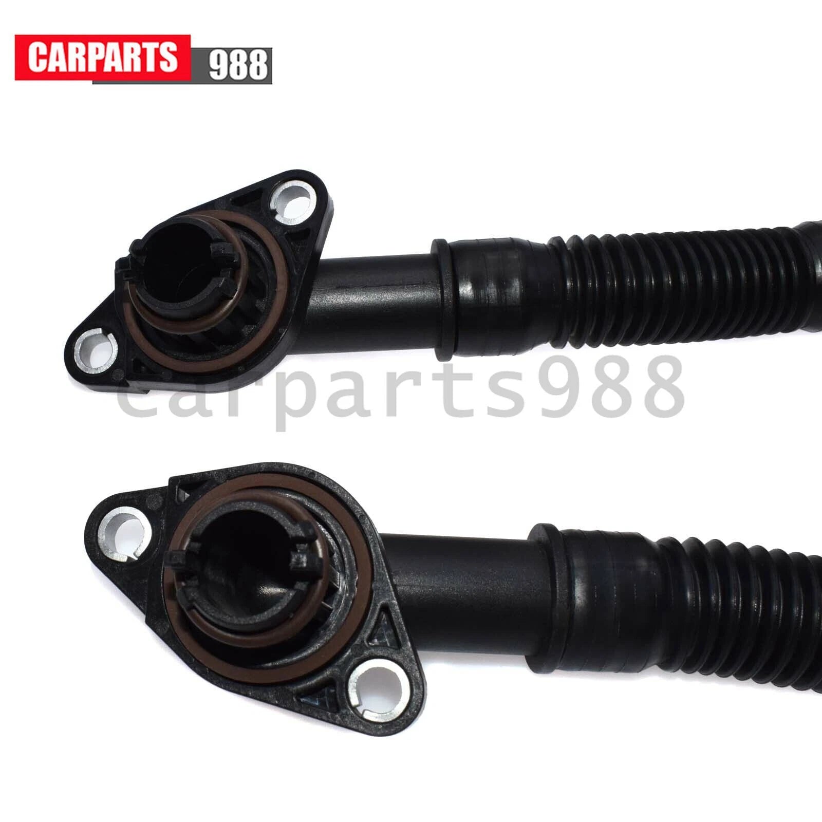 Set of 2 Left & Right Crankcase Vent Hose for BMW 550i 650i 750i 750Li B7 X5 X6 6B93BC-57