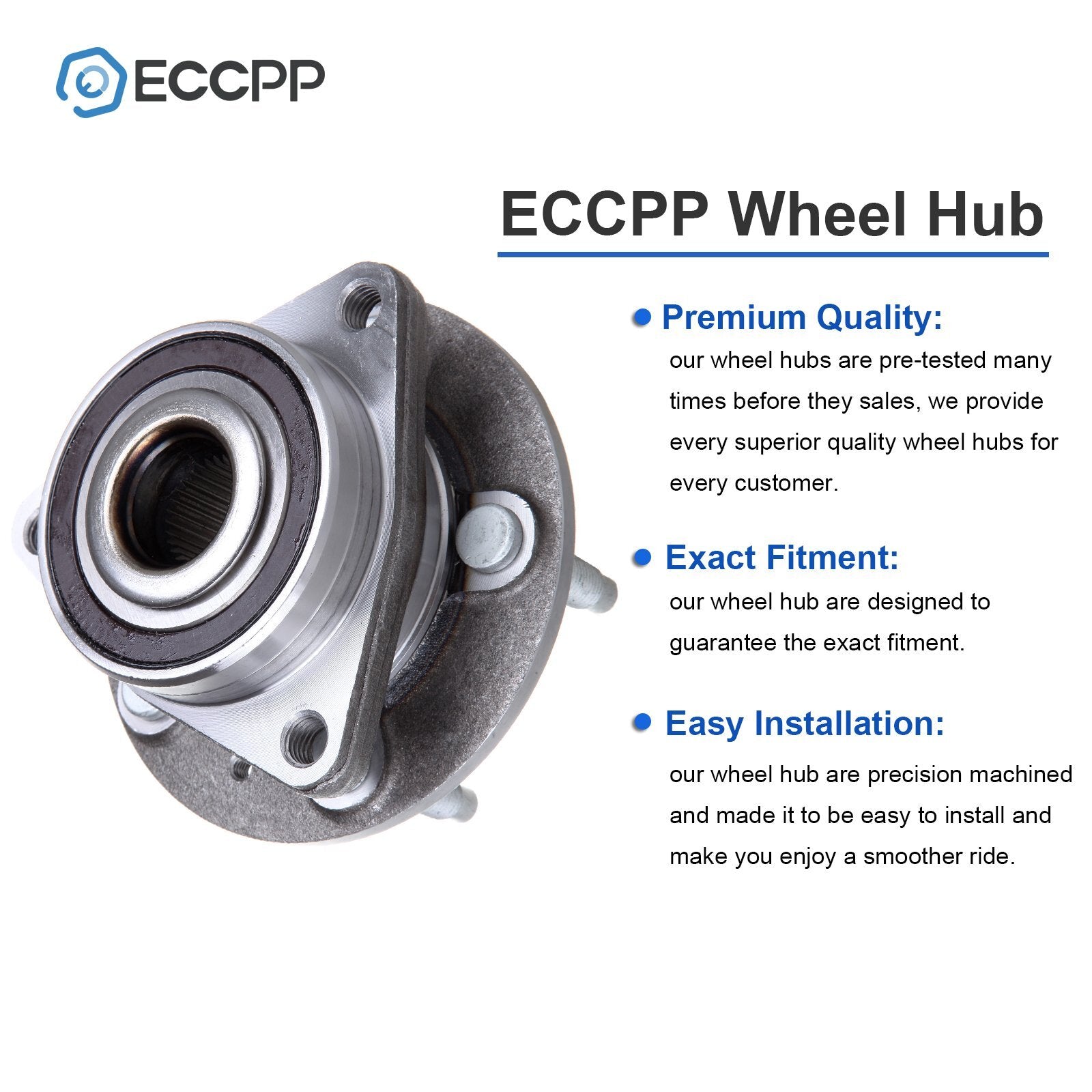 1Pc Wheel Hub Bearing Front For 2011 2012 2013 2014 2015 Chevy Cruze w/15" Wheel KOEEP
