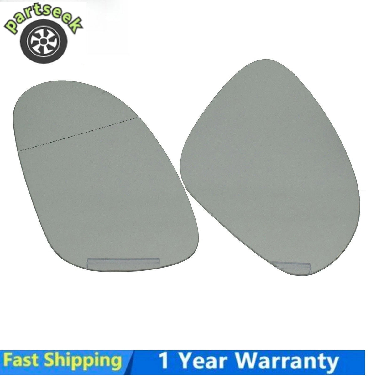 Left Right Heated Wing Mirror Glass For VW Golf MK5 Jetta GTI Passat EOS R32 6B93BC-57