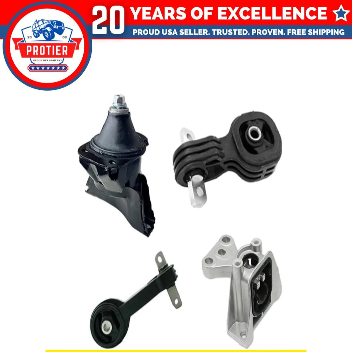 Fits 2006-2011 Honda Civic 1.8L Sedan AUTO, Engine Motor & Trans Mount 4PCS : 6B93BC-57