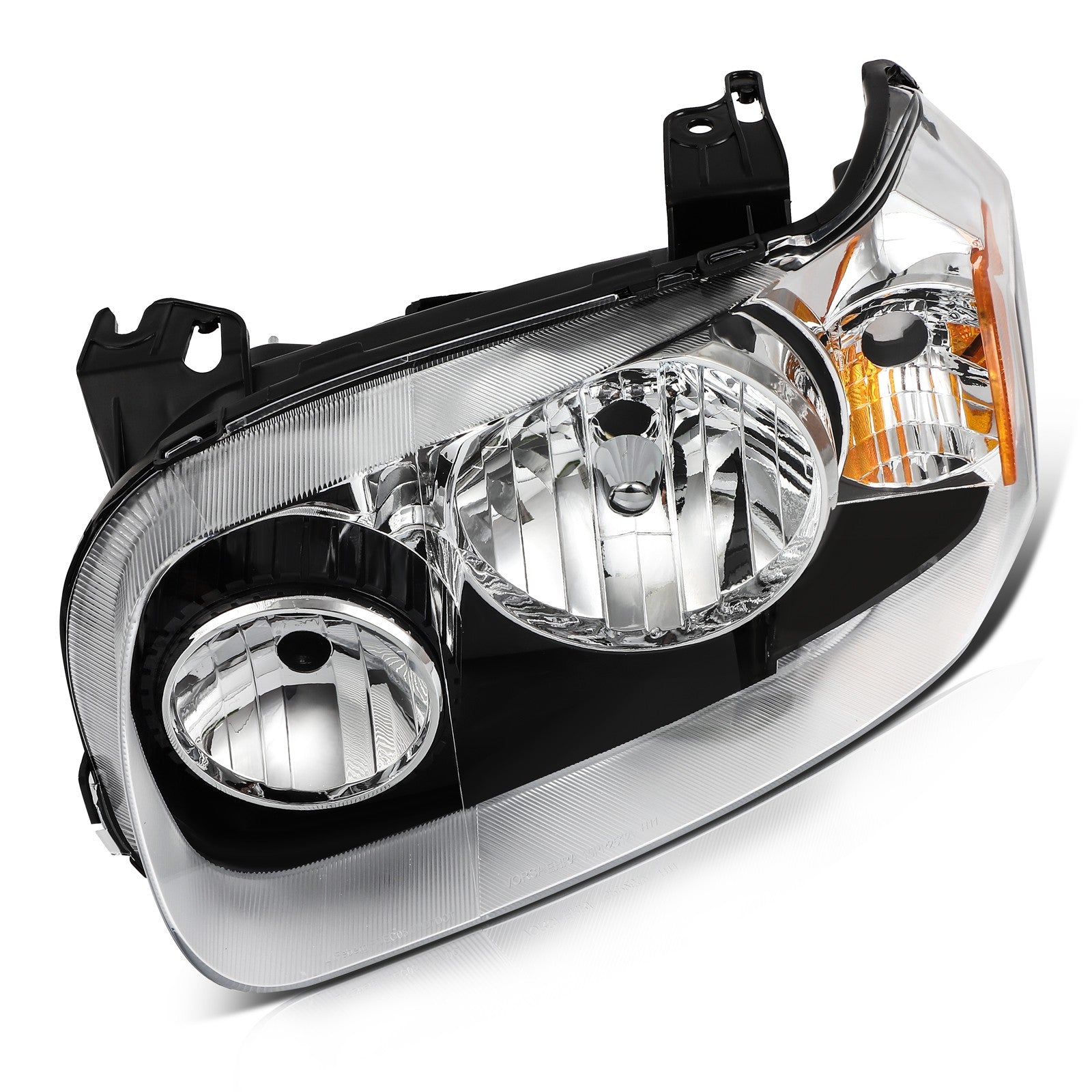 For 2007 2006 2005 Ford Escape Black Housing Headlights Assembly Left+Right Pair 6B93BC-57
