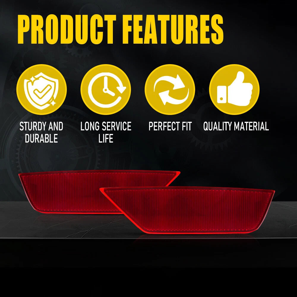 LH RH Rear Bumper Reflector For 2013-19 Ford Escape CJ5Z15A449A CJ5Z15A449B EOA 6B93BC-57
