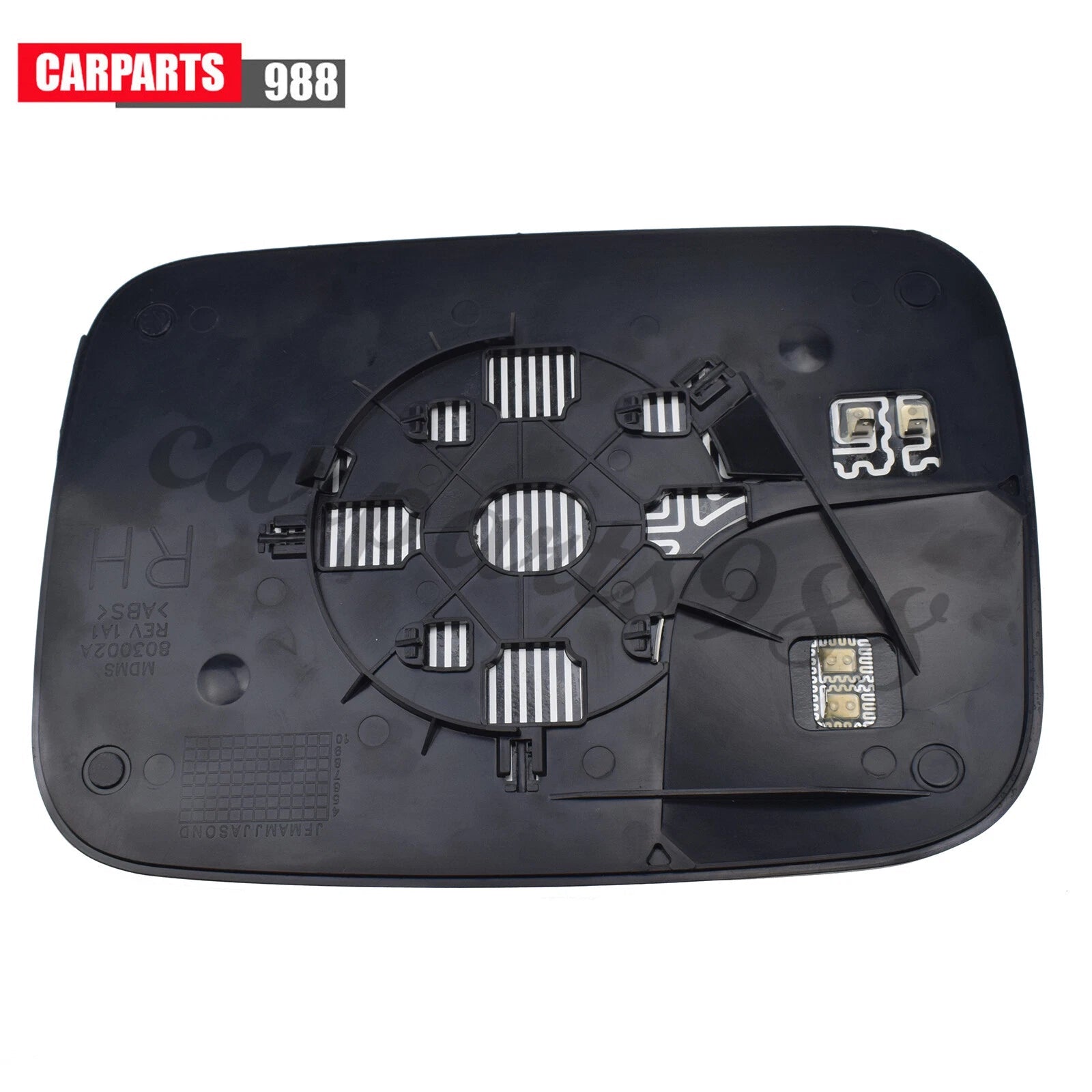 Right Side Door Mirror Glass Power Heated for 2005-2009 Dodge Ram 1500 2500 3500 6B93BC-57