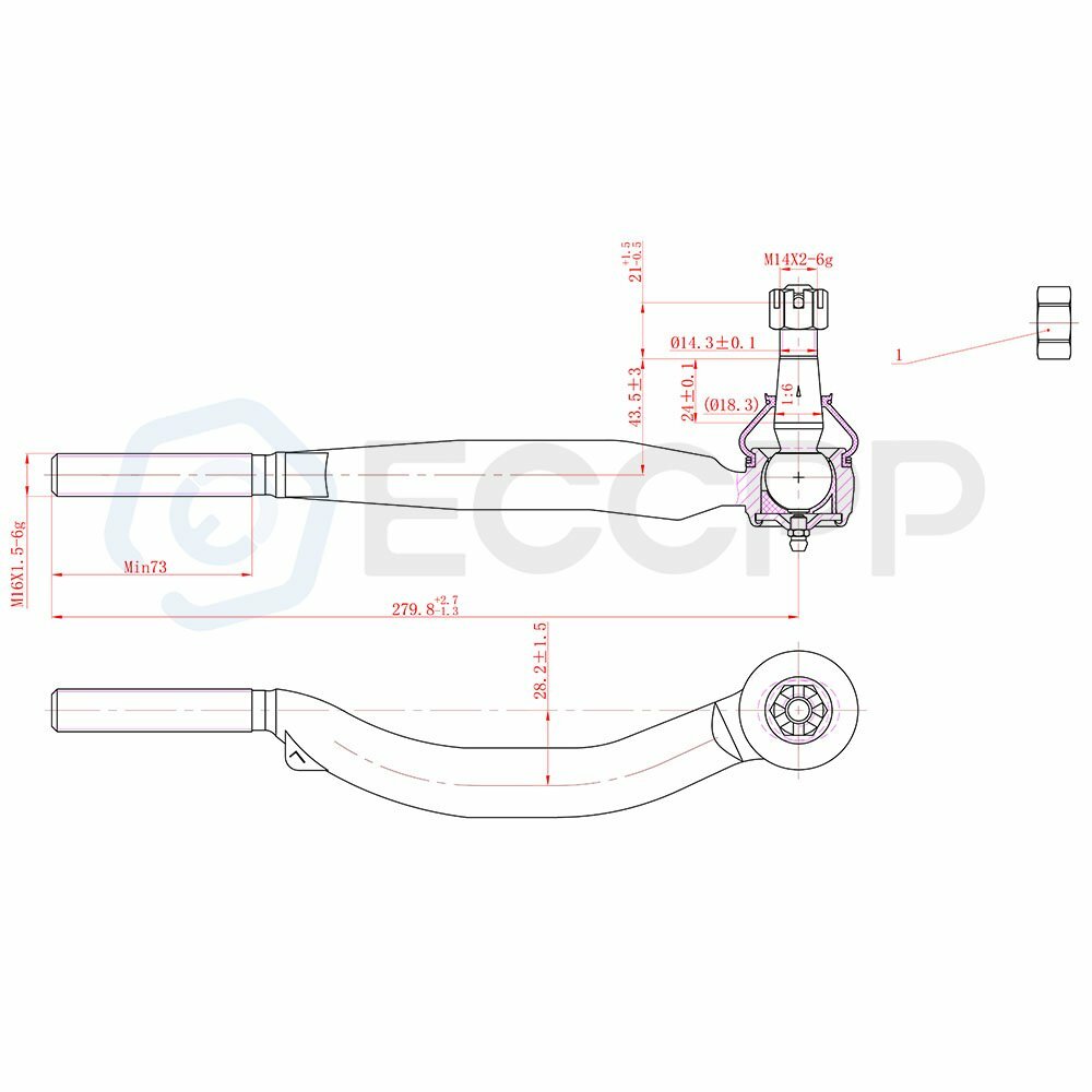 For Chevy Trailblazer & GMC Envoy 4PCS Front Inner Outer Tie Rod End Links Kit 6B93BC-57