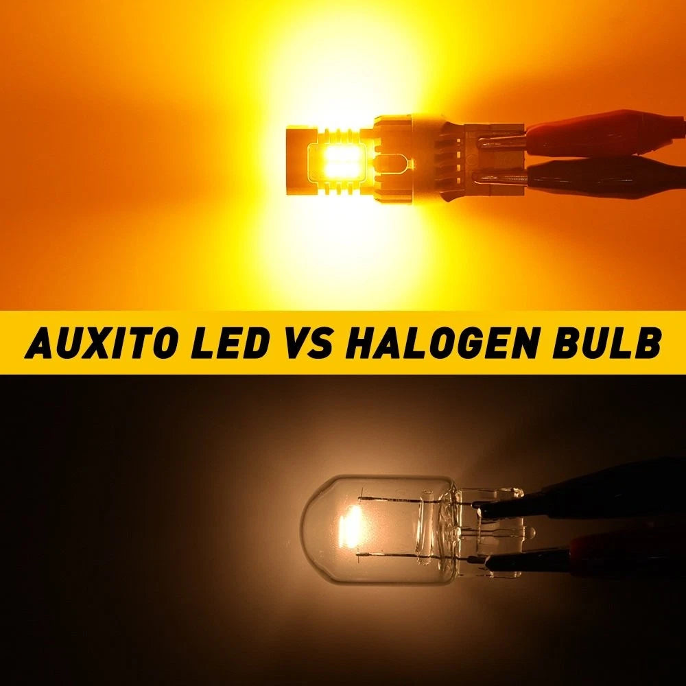 3000K LED Turn Signal Blinker Light Bulbs 7440 7441 7444 Amber Yellow CANBUS EOA 6B93BC-57