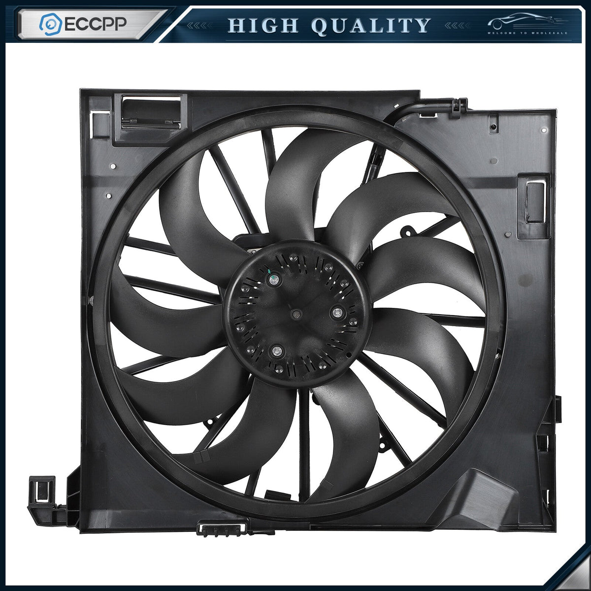Radiator Fan Assembly For 2010 2011 2012 2013-2015 JAGUAR XF 10-19 JAGUAR XJ 6B93BC-57