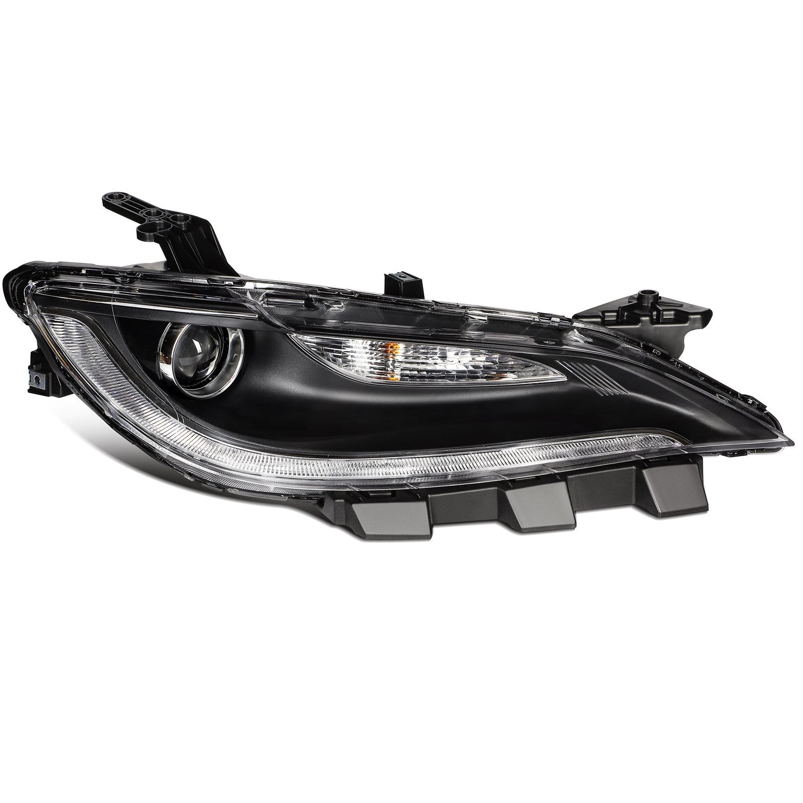 Passenger Right Side LED Headlight For 2015-2017 Chrysler 200 2.4L 3.6L Black 6B93BC-57