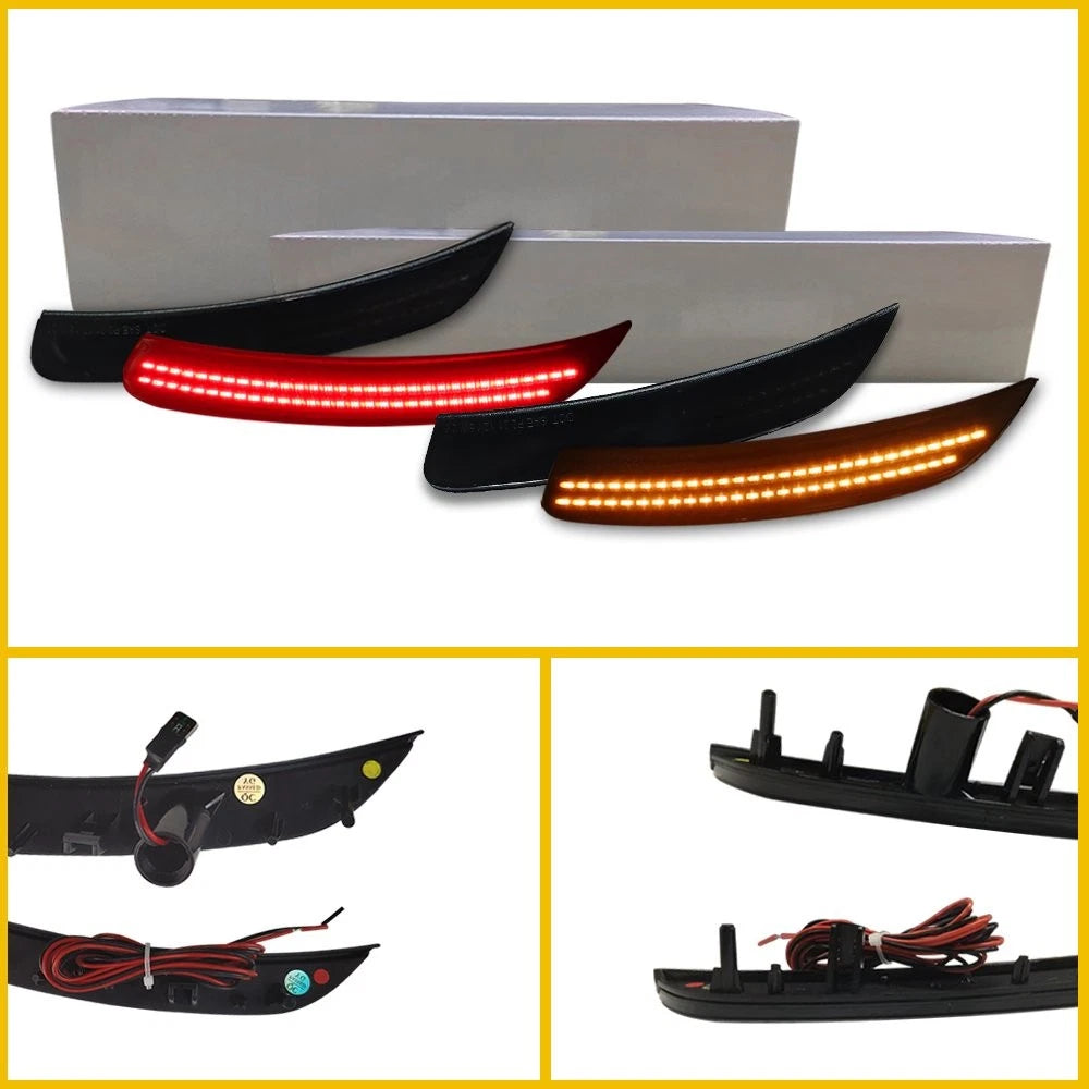 Rear/Front LH+RH Amber Side Corner LED Marker Indicator For Lights Chrysler 200 6B93BC-57