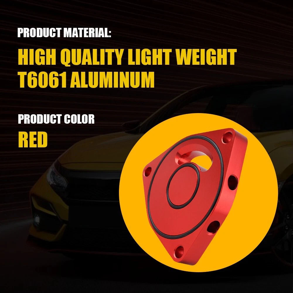 Turbo Blow Off Valve Plate Spacer BOV Fit 2015-2021 Honda Civic Vortex Red EOA 6B93BC-57
