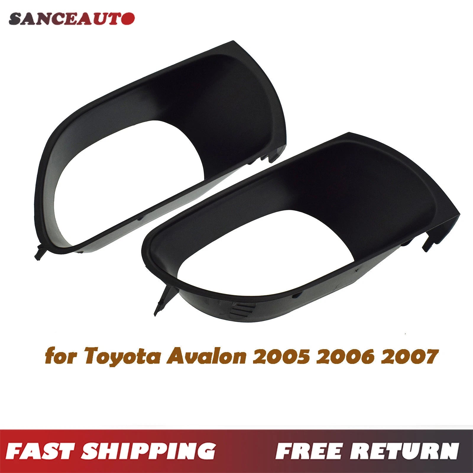 2PCS Front Left Right Bumper Fog Light Bezel Trims For 2005-2007 Toyota Avalon 6B93BC-57