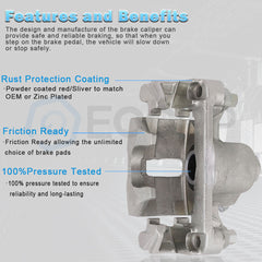 Rear Brake Calipers Brake Pads Set 6Pcs For 2004-2011 Ford F-150 184858 1012 6B93BC-57