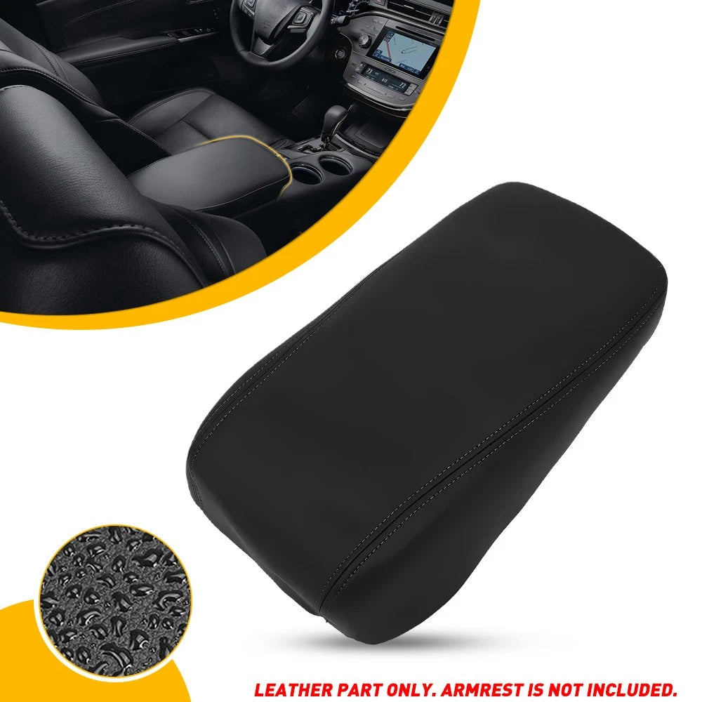 Fits 2013-2018 Toyota Avalon Leather Center Console Lid Armrest Cover Black US 6B93BC-57