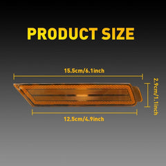 For 10-15 Chevy Camaro Bumper Side Marker Lights Reflector Amber GM2550197 EOA 6B93BC-57