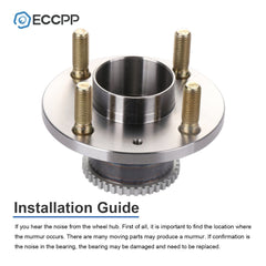 1Pc Wheel Hub Bearing Rear FWD For Chevrolet Aveo Aveo5 Pontiac G3 Wave W/ ABS 6B93BC-57