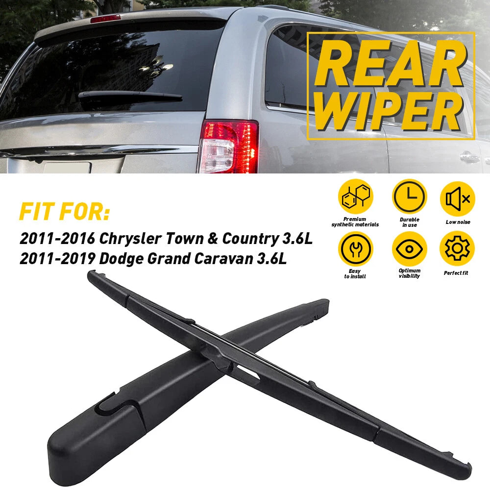 Rear Wiper Arm Blade Fits For 2011-2016 Chrysler Town Country 3.6L 68028437AA 6B93BC-57