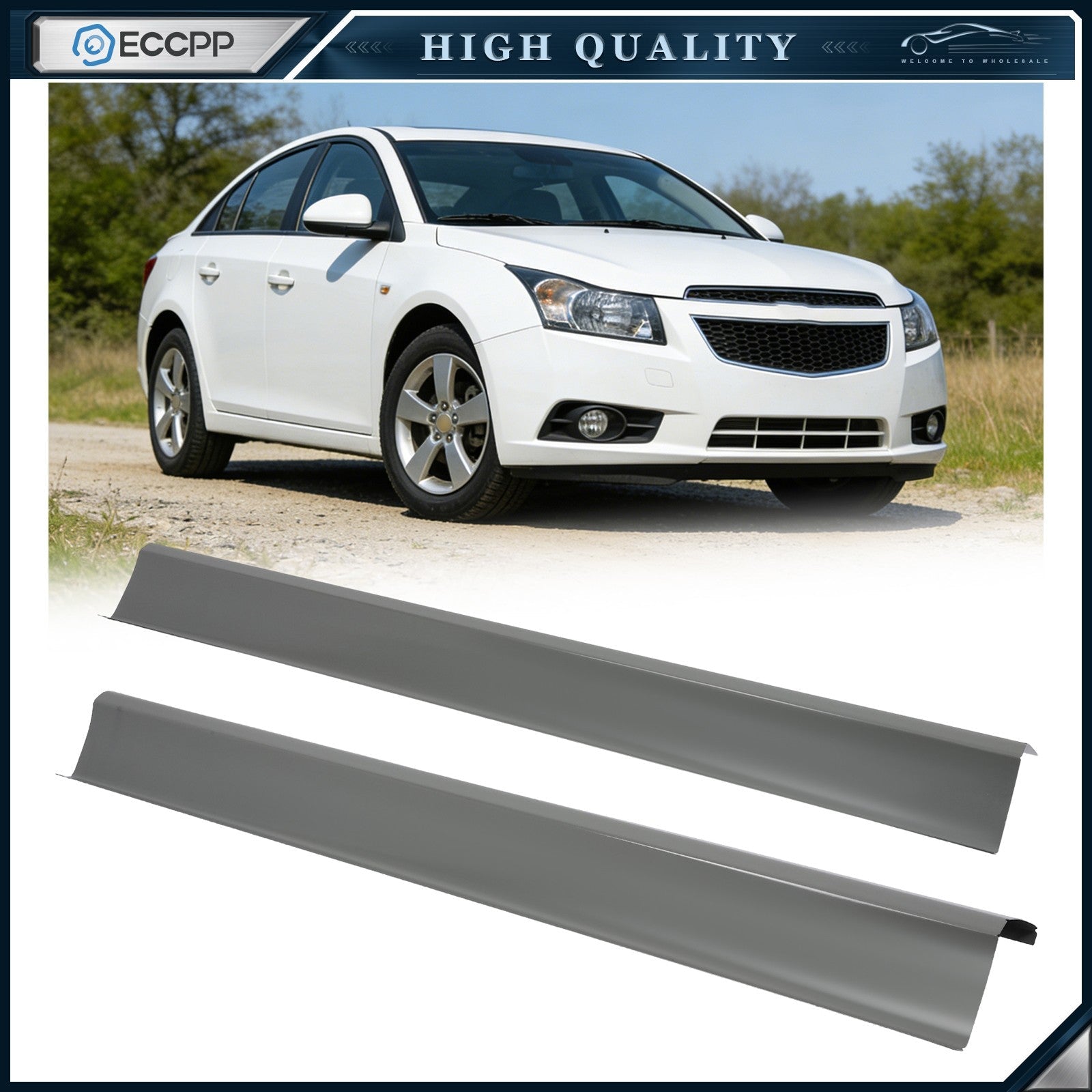 Outer Rocker Panels For 2011-2016 Chevrolet Cruze Sedan 4-Door 6B93BC-57