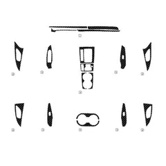 Interior Center Console Carbon Fiber Molding Sticker For Mazda 6 Atenza 2017-20