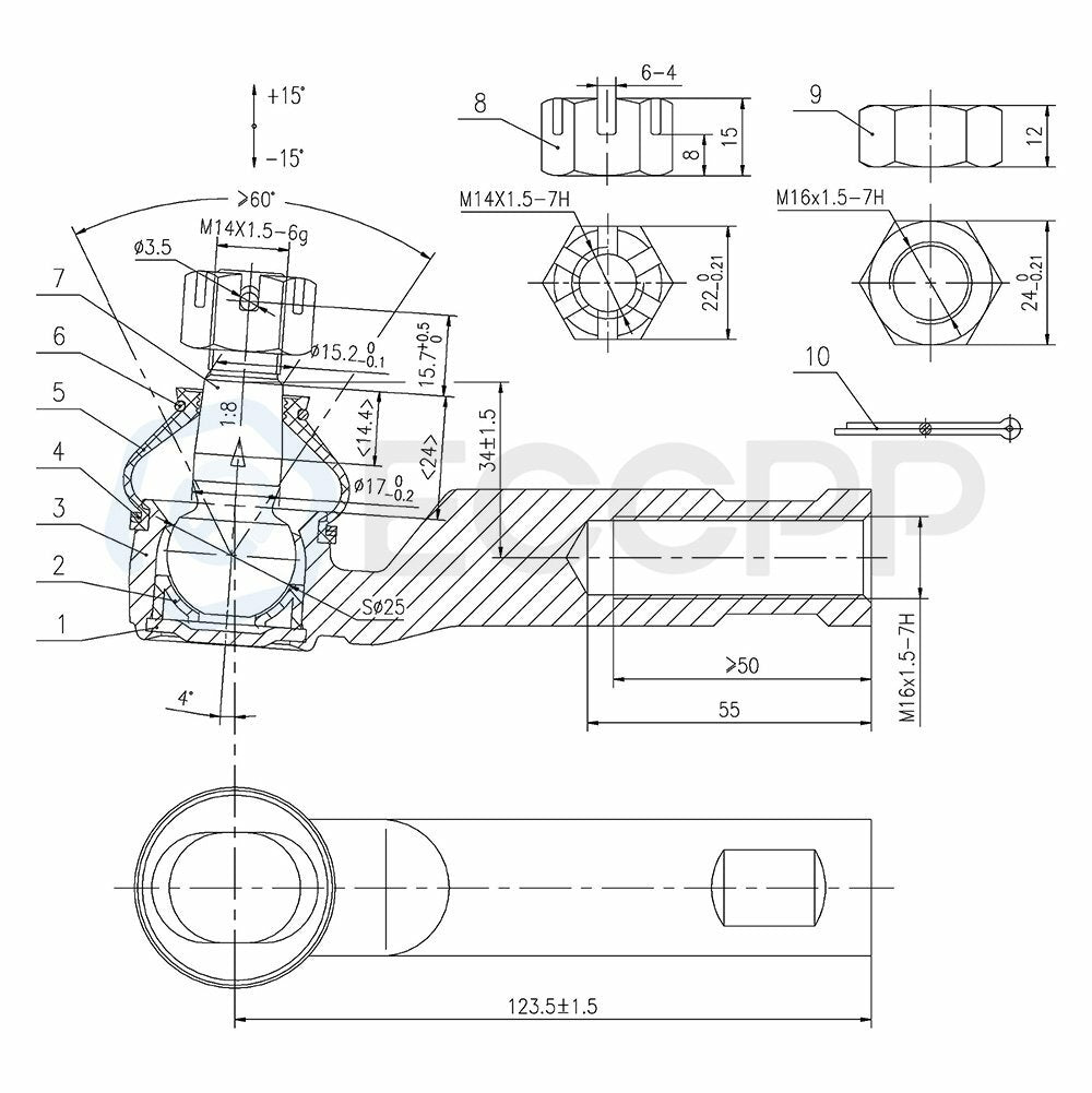 12Pcs Fits 2003-2009 Toyota 4Runner Front Rear Steering Control Arm Ball Joint 6B93BC-57