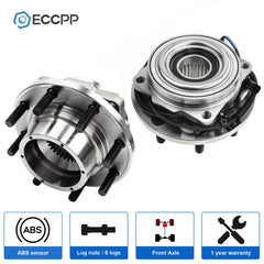 2Pcs Wheel Hub Bearings Front 4WD For 2011-2016 Ford F350 Super Duty Dually Only