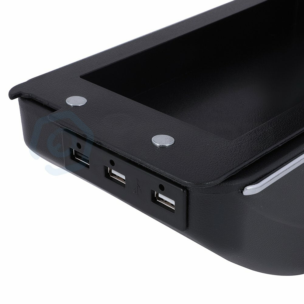 For Nissan Juke 10-15 Black Center Console Container Armrest Storage Box 6B93BC-57