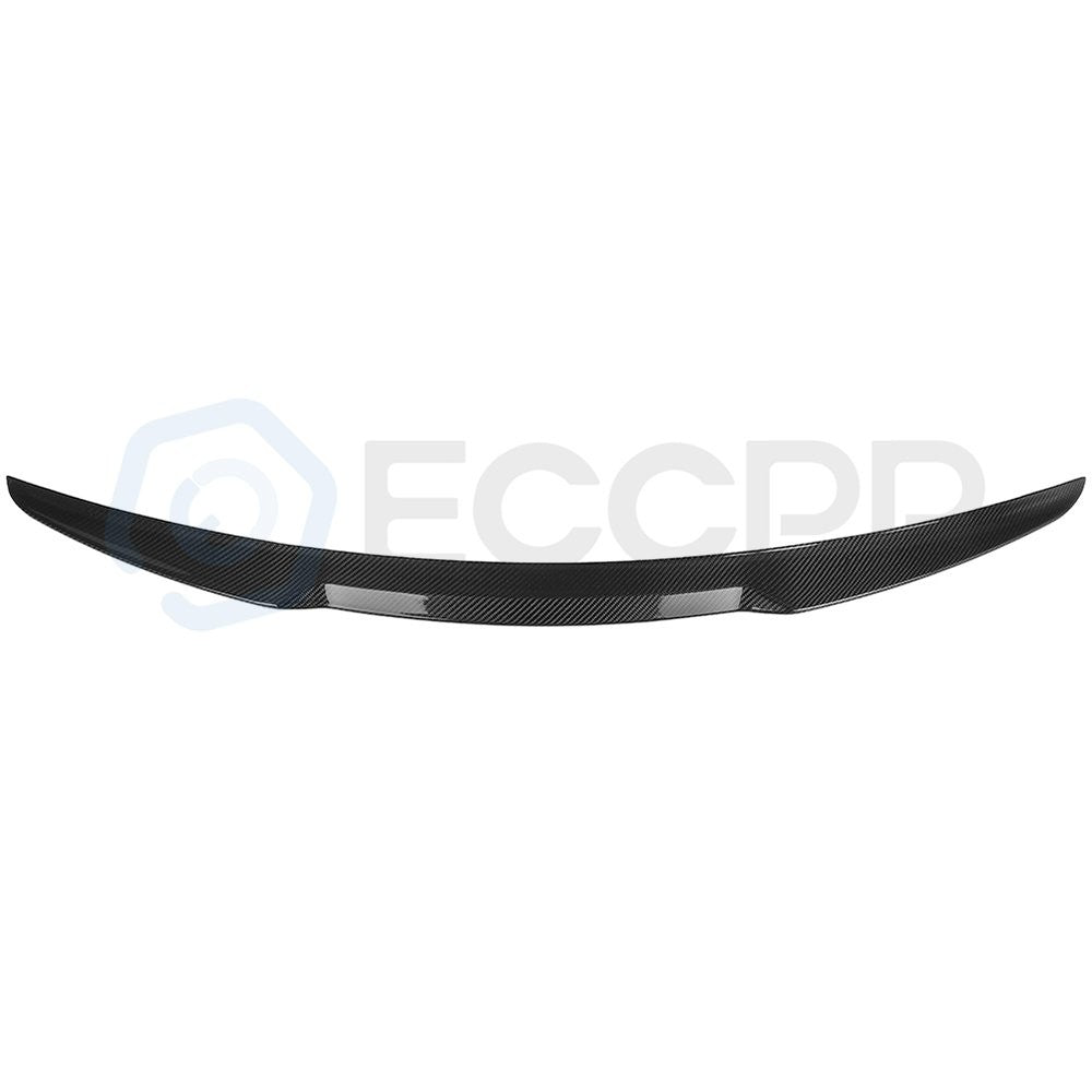 Fits 2017-2019 Audi A4 S4 Rear Trunk Glossy Carbon Fiber 6B93BC-57