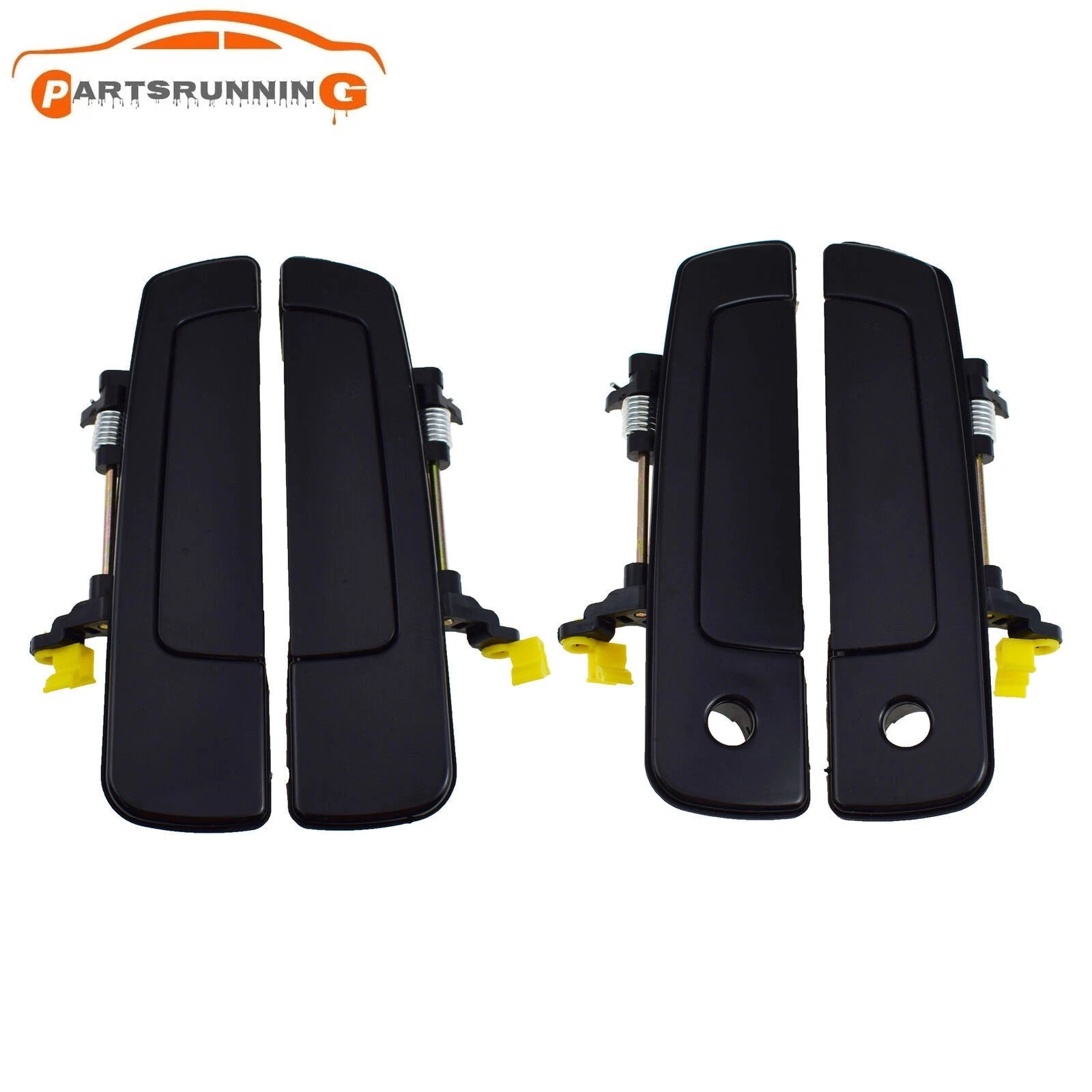4PCS Front Rear Exterior Door Handles For 2000-05 Eclipse 01-05 Sebring Stratus 6B93BC-57