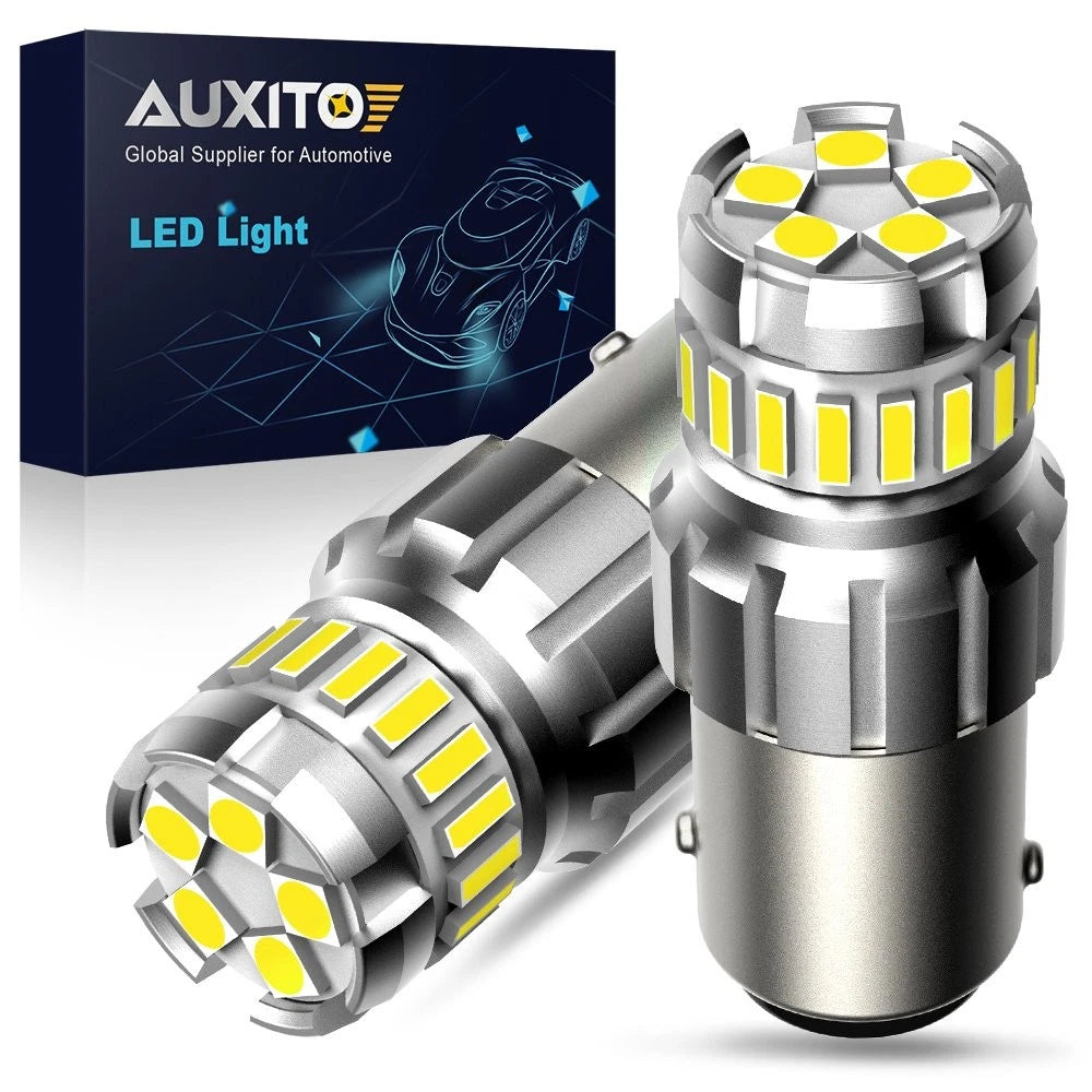 AUXITO 6500K White Bright 1156 7506 LED Reverse Backup Light Bulbs Canbus 2-10X AUXITO